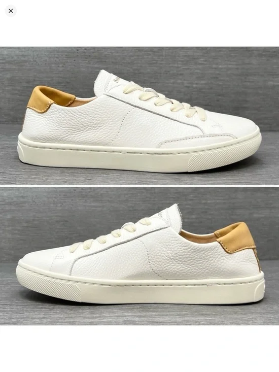 NEW Soludos The Ibiza Classic Sneaker White Tan Leather Women’s Shoe Size 7 New - Picture 4 of 11